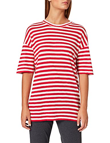 Kings of Indigo Damen Majaji T-Shirt, Rot (Lipstick Red Stripe 7901), 40 (Herstellergröße: L) von Kings of Indigo