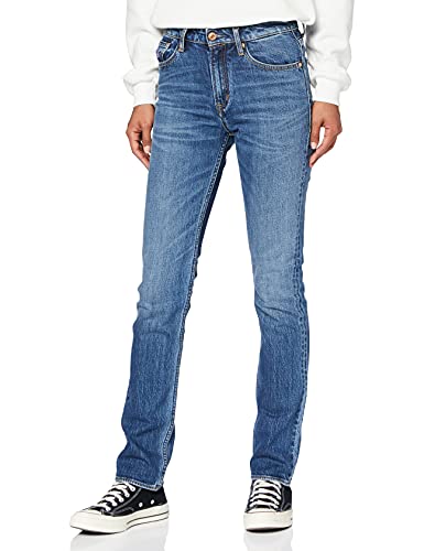 Kings of Indigo Damen YAMA Straight Jeans, Blau (Xavier MEDIUM Used 3022), 27/34) von Kings of Indigo