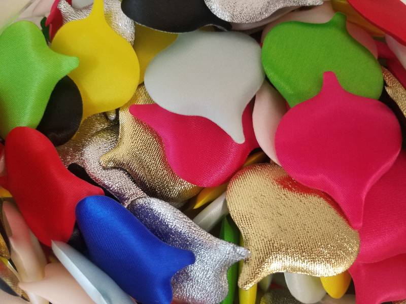 Packung Mit 25 Weihnachtsschmuck Handwerk Puffins Gepolstert Satin Applikation Patch Nähen Schrott-Buchung Kunst Verschönerung von KingsKountry