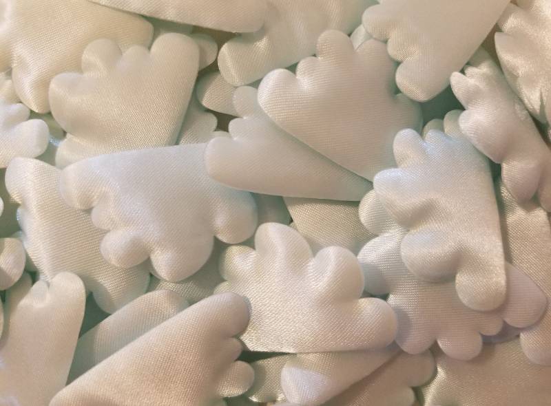 Packung Mit 25 Wolke Puffins Gepolstert Satin Applikation Patch Nähen Schrott-Buchung Verschönerung von KingsKountry