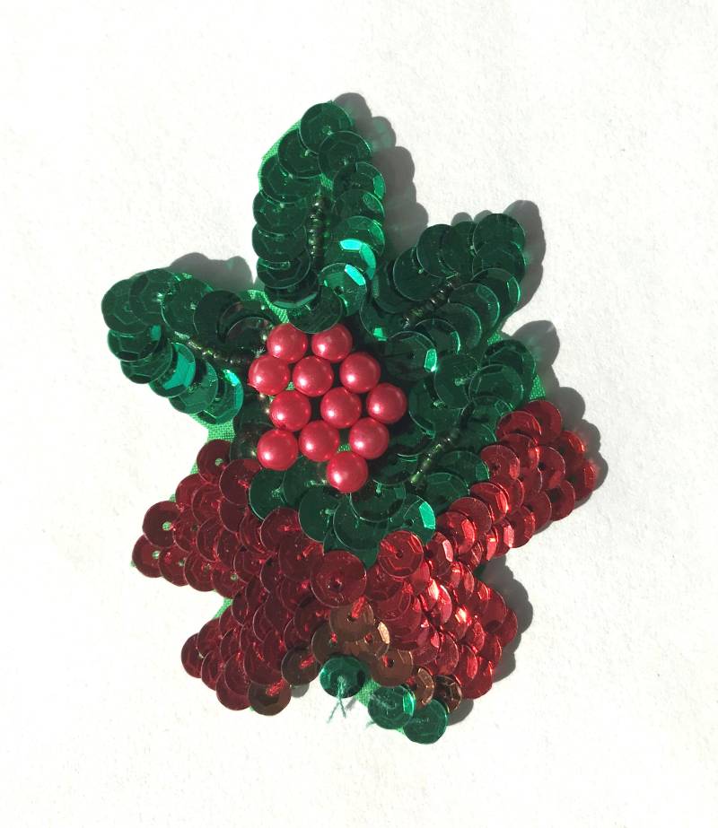 Packung Mit 3 Misteln Weihnachten Perlen Pailletten Nähen Auf Applikation Handwerk Patch Verschönerung Vintage Packung Mit 3 Misteln Weihnachten Perlen Pailletten Nähen Auf Applikation Handwerk Patch Verschönerung Vintage von KingsKountry