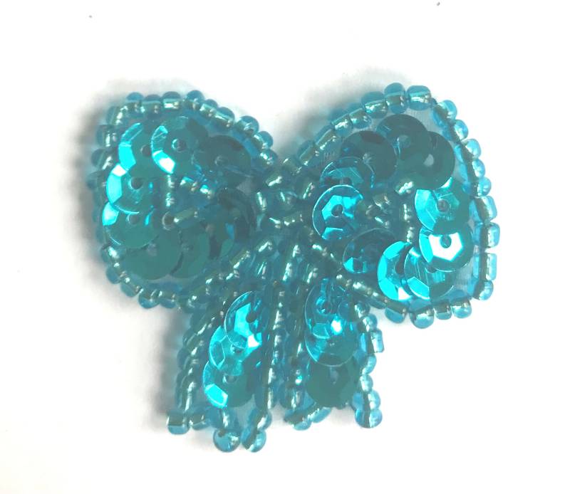 Packung Mit 4 X-Kleine Schleife Perlen Pailletten Nähen-Auf Applikation Handwerk Nähen Verschönerung Vintage von KingsKountry