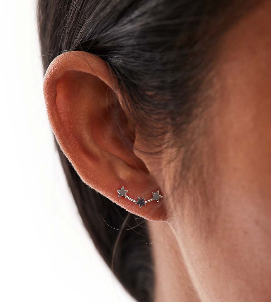 Kingsley Ryan - Crawler-Ohrstecker aus Sterlingsilber mit Mini-Sternen von Kingsley Ryan