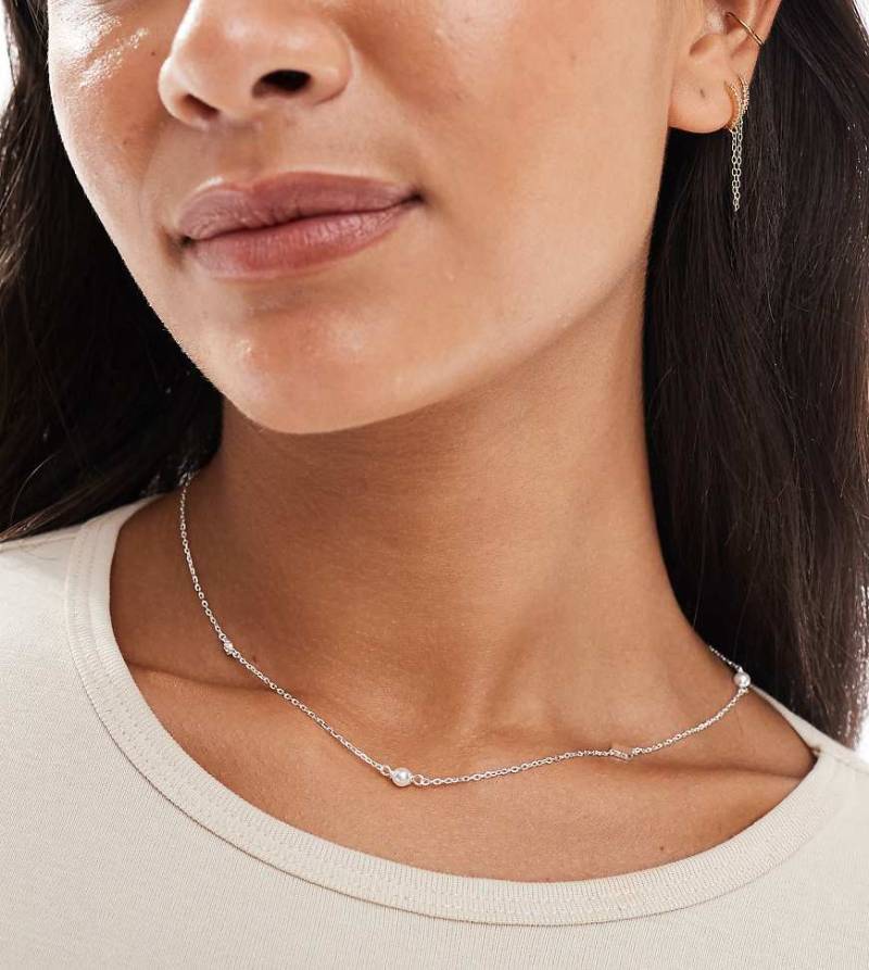 Kingsley Ryan - Halskette aus Sterlingsilber mit Vierklee-Perlenverzierung von Kingsley Ryan