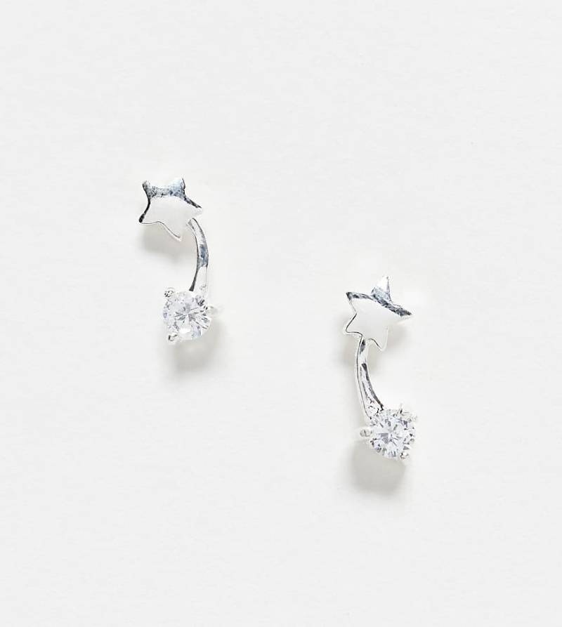 Kingsley Ryan - Ohrstecker aus Sterlingsilber mit Sternschnuppen-Design und Kristallsteinen von Kingsley Ryan