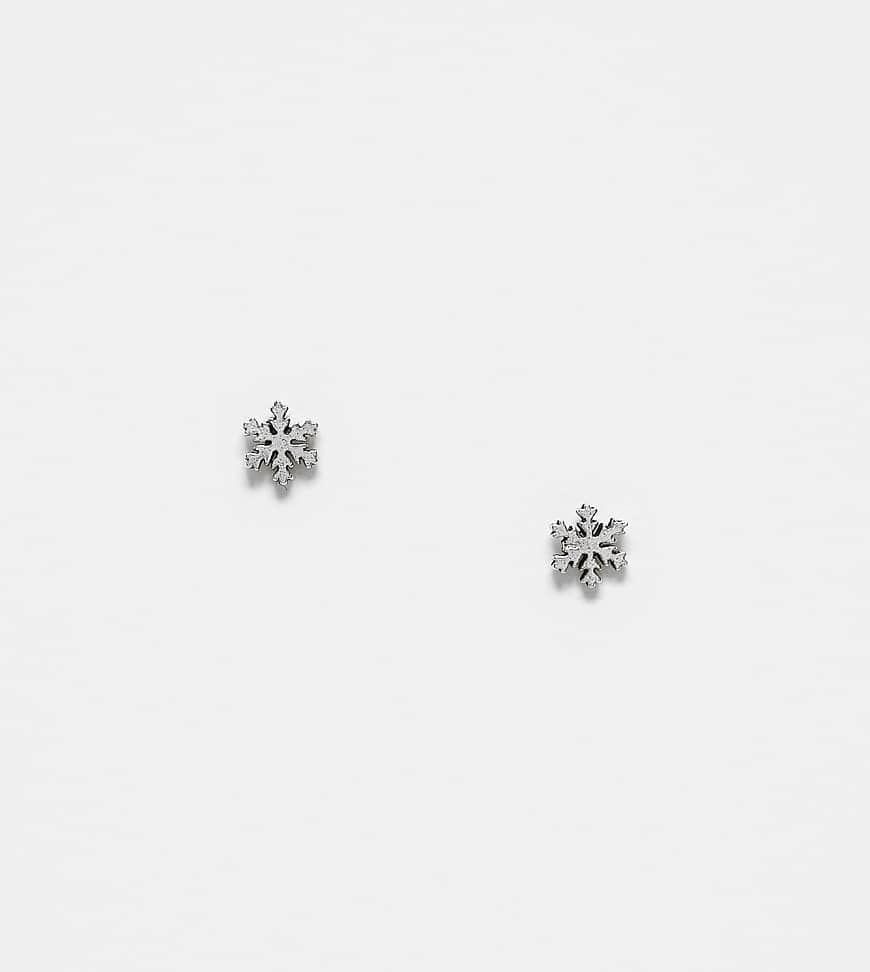 Kingsley Ryan - Sterlingsilber-Ohrstecker mit weihnachtlichem Schneeflocken-Design von Kingsley Ryan