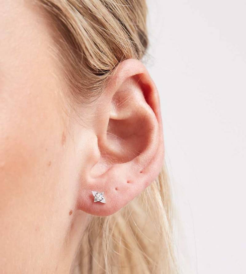 Kingsley Ryan - Stern-Ohrstecker aus Sterlingsilber mit eingefasstem Schmuckstein von Kingsley Ryan