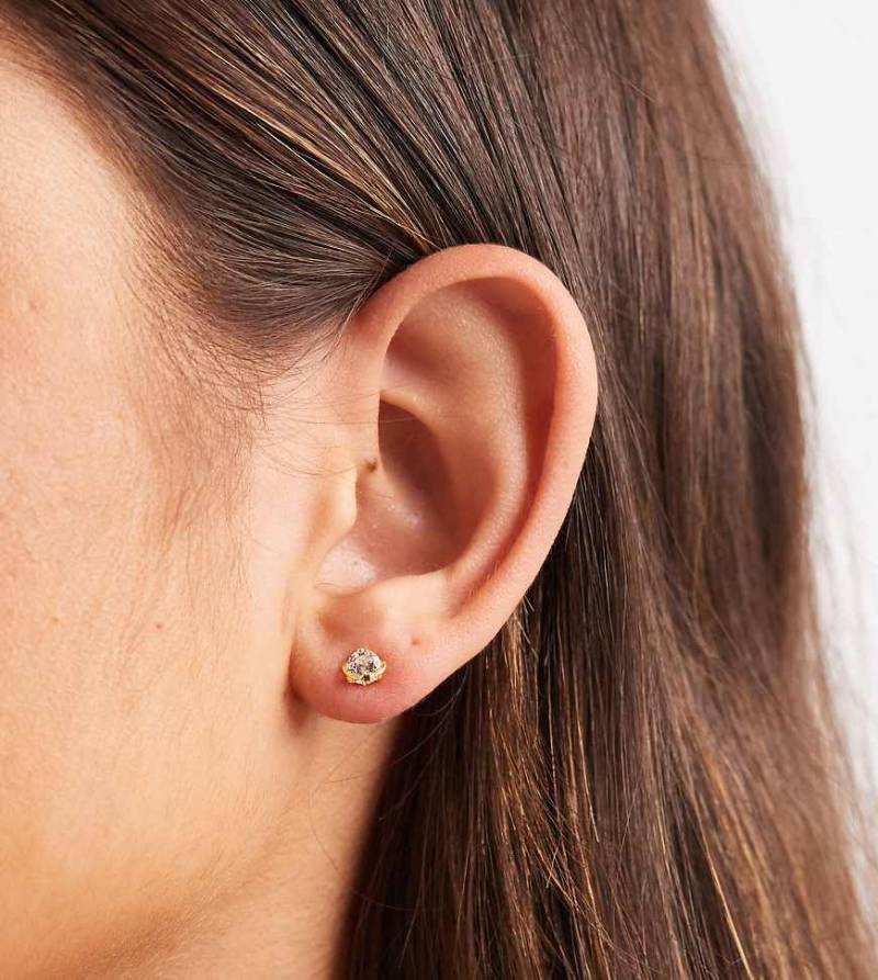 Kingsley Ryan - Vergoldete, mit Schmuckstein besetzte Ohrringe mit Planetendesign-Goldfarben von Kingsley Ryan