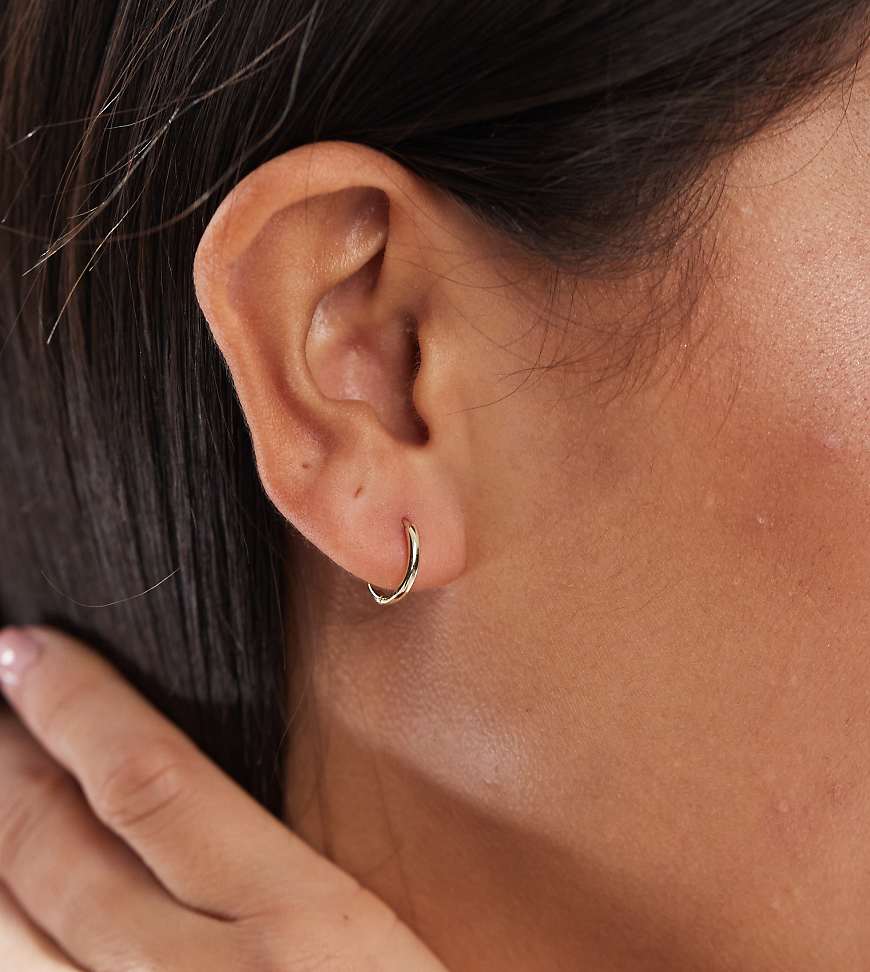 Kingsley Ryan - Vergoldete Creolen, 8 mm-Goldfarben von Kingsley Ryan