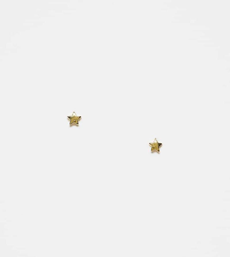 Kingsley Ryan - Vergoldete Ohrstecker mit zierlichem Sterndesign-Goldfarben von Kingsley Ryan