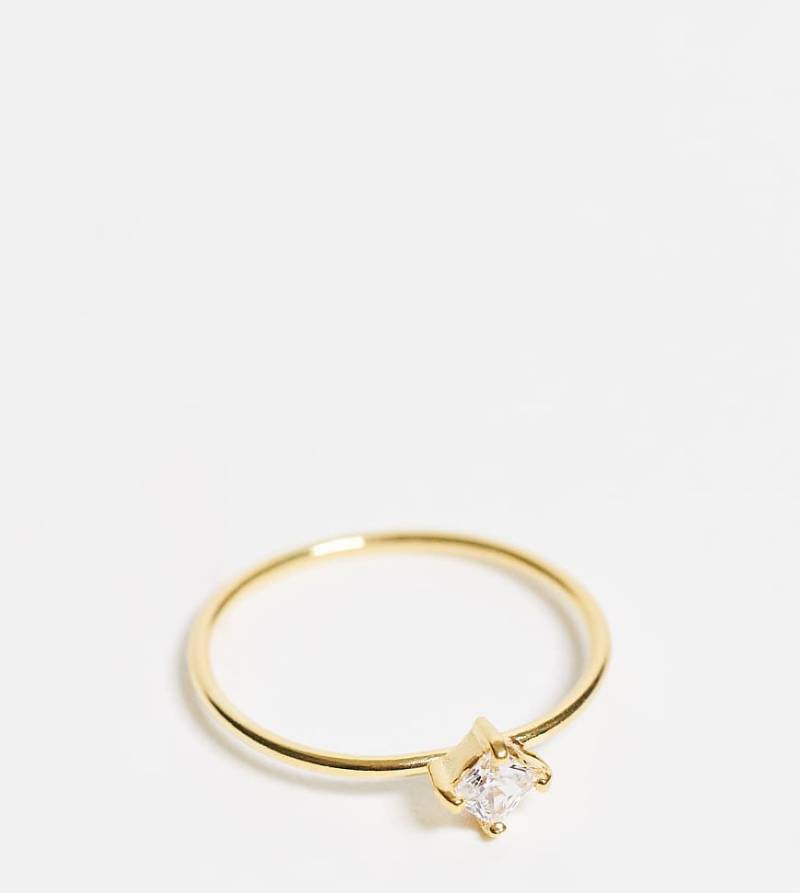 Kingsley Ryan - Vergoldeter Solitär-Ring-Goldfarben von Kingsley Ryan