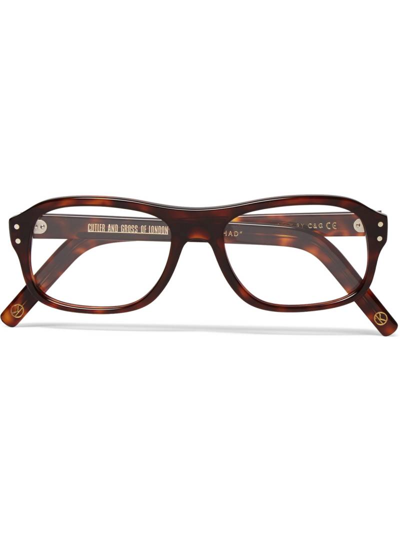 Kingsman - Cutler and Gross Square-Frame Tortoiseshell Acetate Optical Glasses - Men - Tortoiseshell von Kingsman