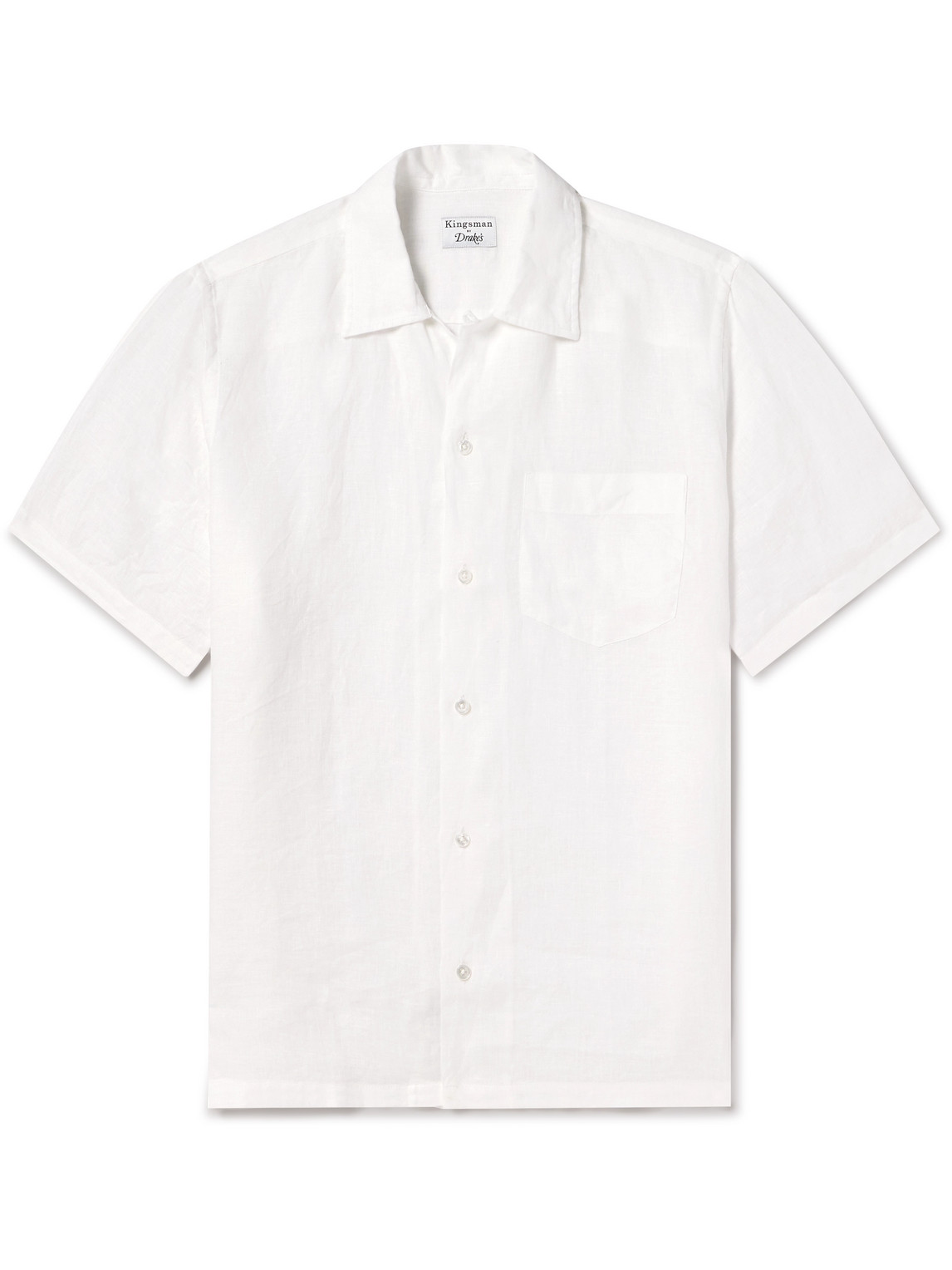 Kingsman - Drake's Convertible-Collar Linen Shirt - Men - White - S Kingsman - Drake's Convertible-Collar Linen Shirt - Men - White - S von Kingsman
