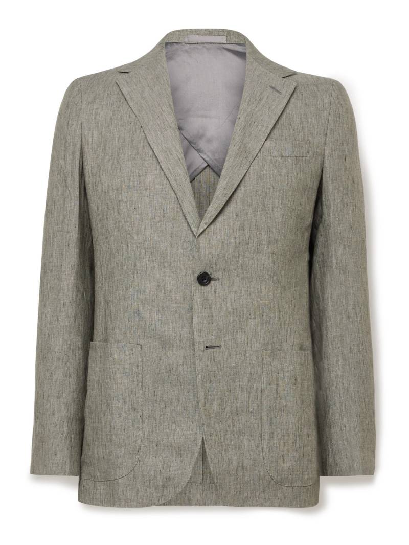Kingsman - Linen Suit Jacket - Men - Green - IT 48 von Kingsman