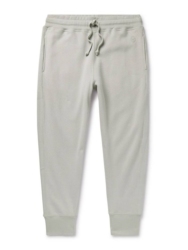 Kingsman - Logo-Embroidered Tapered Cotton and Cashmere-Blend Jersey Sweatpants - Men - Gray - L von Kingsman