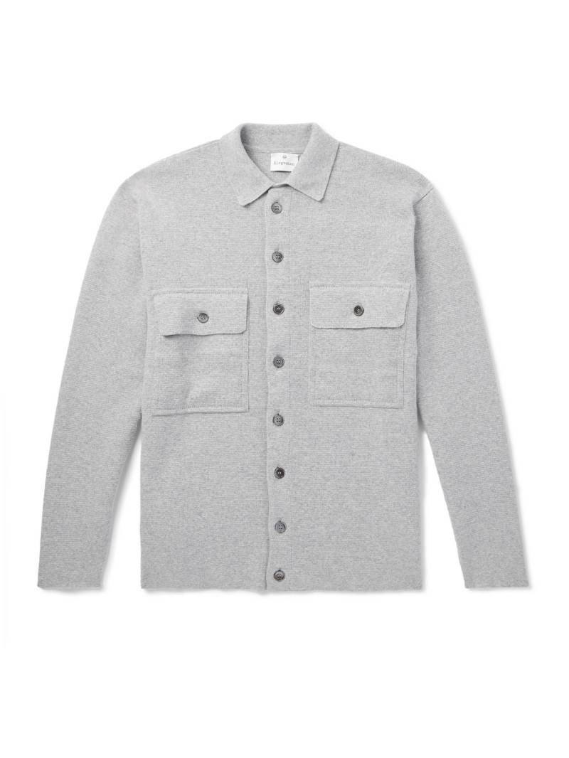 Kingsman - Merino Wool and Cashmere-Blend Overshirt - Men - Gray - M von Kingsman