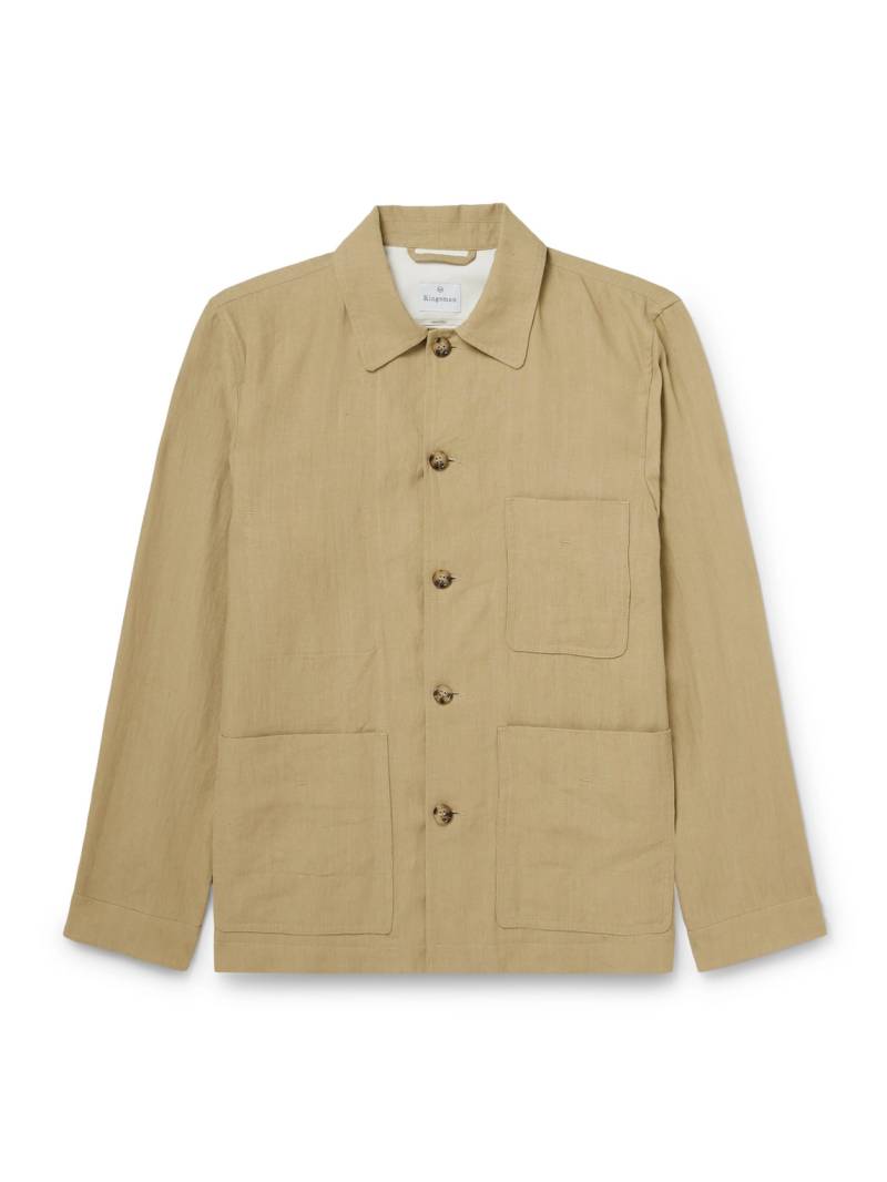 Kingsman - Valstar Linen Overshirt - Men - Neutrals - IT 46 von Kingsman