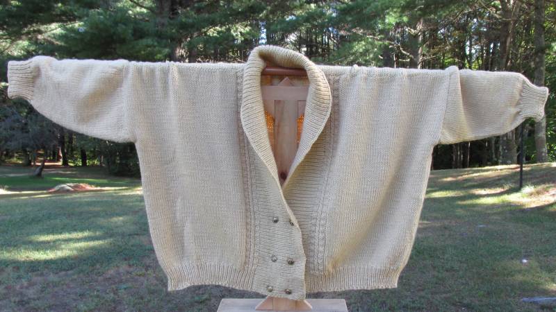 Handgestrickte Merino-strickjacke von KingstonAlpacaKnits