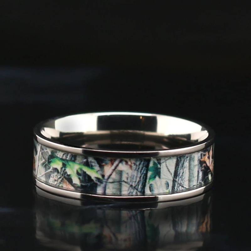Titan Camo Ring Unisex Jagdband Camouflage Hochzeitsband - Gratis Gravur von KingswayJewelry