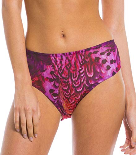 Kiniki Amalfi Purple Tan Through Sonnendurchlässige High Waisted Bikinihose Damen Bademode von Kiniki