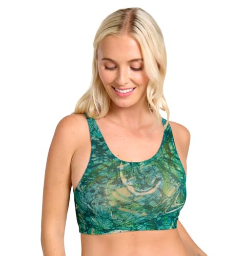 Kiniki Tan Through Sonnendurchlässiger Cropkini Bikinitop Damen Bademode - Santorini von Kiniki