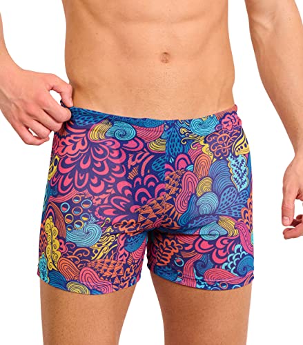 Kiniki Tan Through Sonnendurchlässige Badeshorts Herren Bademode - Floral Wave von Kiniki