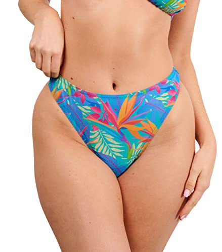 Kiniki Tan Through Sonnendurchlässige Bikinihose G-Zeichenfolge Damen Bademode - Paradise Green von Kiniki