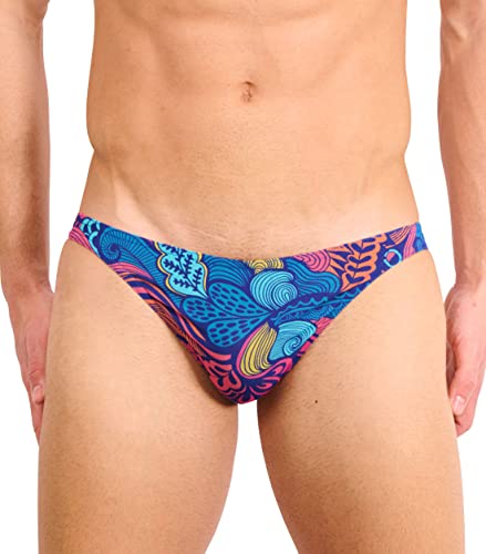 Kiniki Tan Through Sonnendurchlässige Micro Herren Badehose - Floral Wave von Kiniki