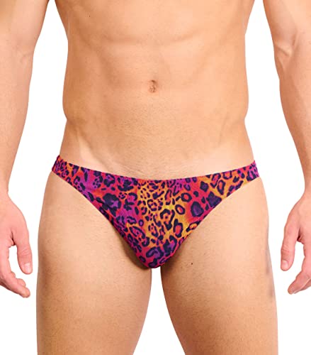 Kiniki Tan Through Sonnendurchlässige Micro Herren Badehose - Hot Leopard von Kiniki