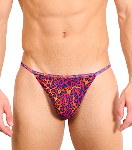 Kiniki Tan Through Sonnendurchlässige Tanga Herren Badehose - Hot Leopard von Kiniki