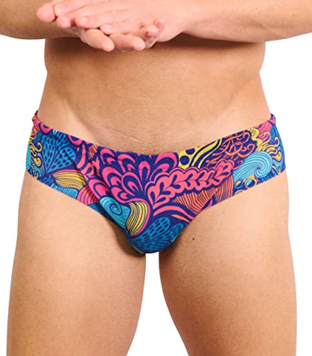 Kiniki Tan Through Sonnendurchlässiger Badehose Herren Bademode - Floral Wave von Kiniki