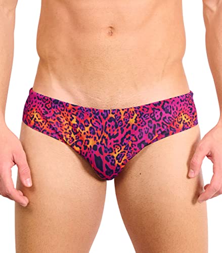 Kiniki Tan Through Sonnendurchlässiger Badehose Herren Bademode - Hot Leopard von Kiniki