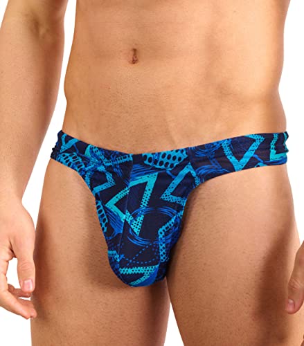 Kiniki Tan Through Sonnendurchlässiger Stringtanga Badehose Herren Bademode - Blue Lagoon von Kiniki