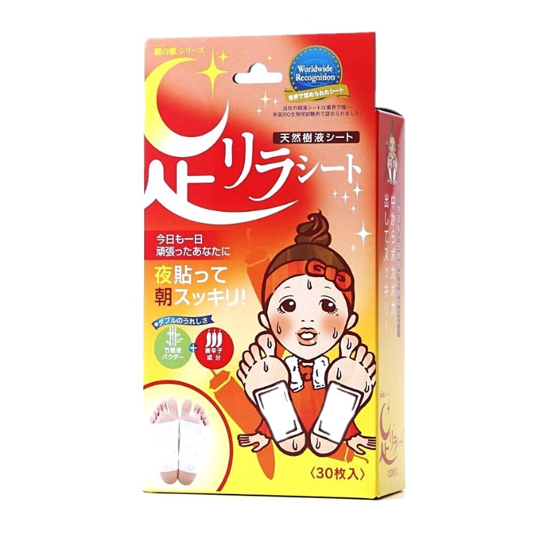 Kinomegumi - Ashirira - Foot Relax Sheet Red Pepper - 30stücke von Kinomegumi