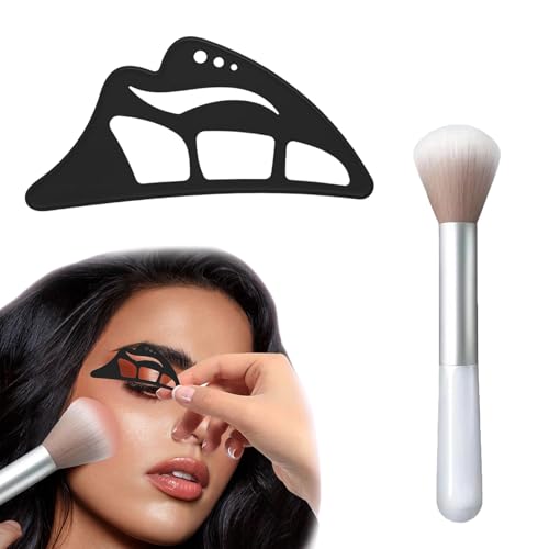 Kinretixia Eyetour Lidschatten Tool, Lidschatten Assistent, Augen-Make-up-Hilfstool, Lidschatten Schablonen für die Augen, Eyetour Your Glam Bestie, Eyeliner-Vorlage für Frauen von Kinretixia