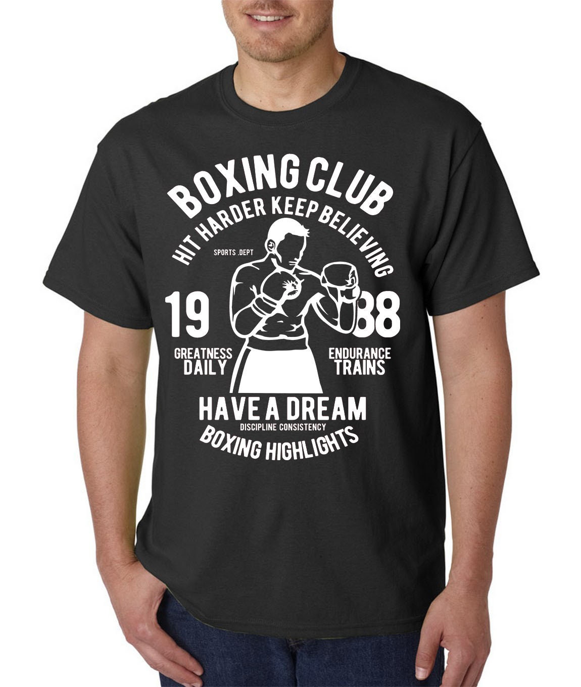 Boxing Club T-Shirt/Goldene Handschuhe Mma Kampfsport Workout Training Gym Boxing Club T-Shirt/Goldene Handschuhe Mma Kampfsport Workout Training Gym von KinsmanTradingCo