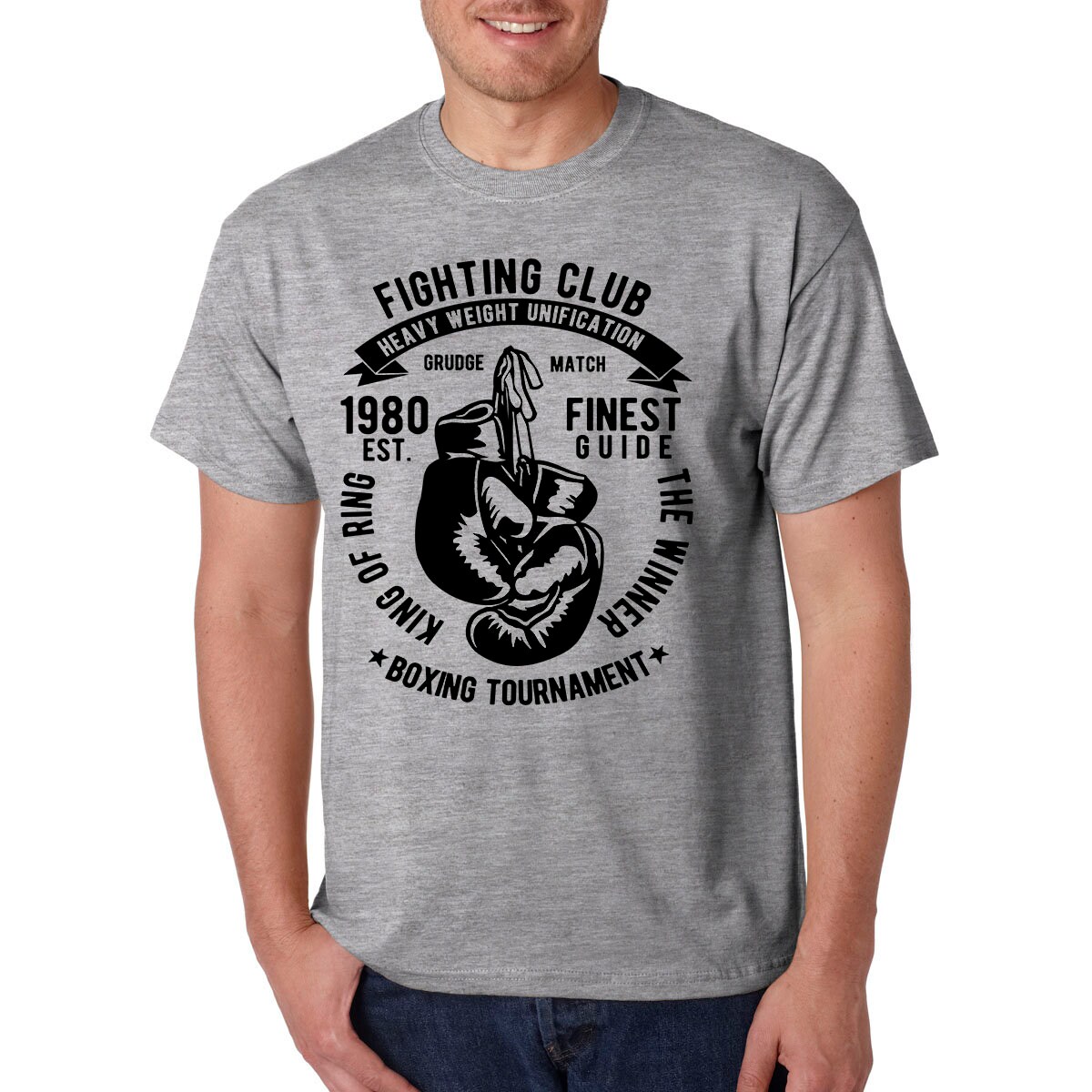 Fight Club Boxen T-Shirt/Mma Sport Gym Workout Kraft Training Fight Club Boxen T-Shirt/Mma Sport Gym Workout Kraft Training von KinsmanTradingCo