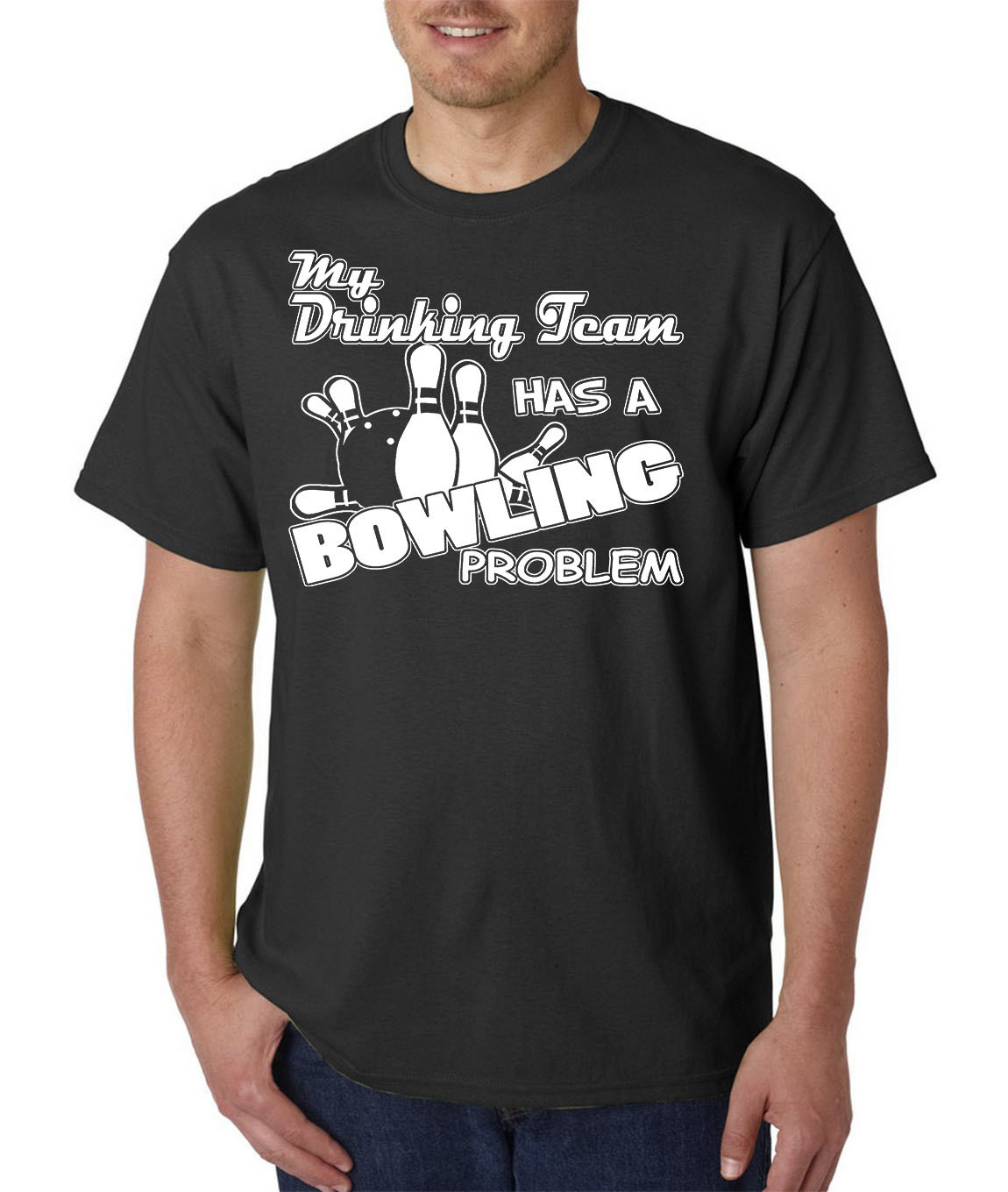 Mein Trinkteam Hat Ein Bowling Problem - Lustiges T-Shirt/Hoodie Alkohol Bier Mein Trinkteam Hat Ein Bowling Problem - Lustiges T-Shirt/Hoodie Alkohol Bier von KinsmanTradingCo