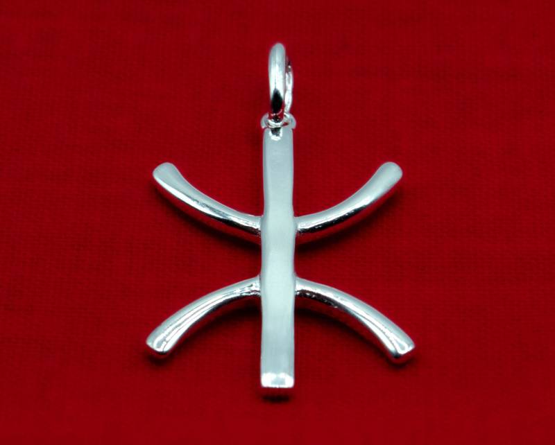 ⵣ Yaz Z Amazigh Free Man Anhänger Aus 925Er Sterlingsilber ⵣ Yaz Z Amazigh Free Man Anhänger Aus 925Er Sterlingsilber von KinyShop