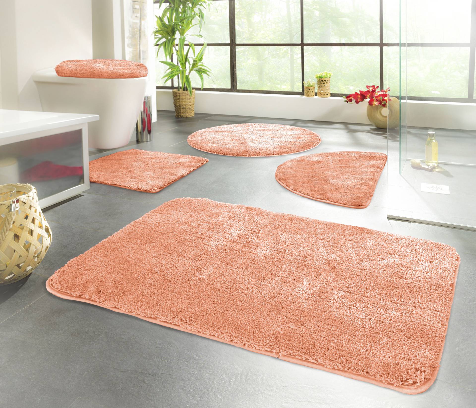 KiNZLER Badematte "Chaozhou" Höhe 20 mm rutschhemmend beschichtet fußbodenheizungsgeeignet Badteppich, Uni Farben, weich, als rechteckig, rund & Set erhältlich KiNZLER Badematte "Chaozhou" Höhe 20 mm rutschhemmend beschichtet fußbodenheizungsgeeignet Badteppich, Uni Farben, weich, als rechteckig, rund & Set erhältlich von Kinzler
