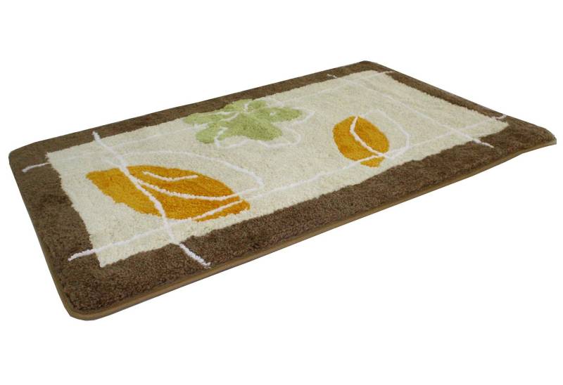 KiNZLER Badematte "Gesves" Höhe 20 mm rutschhemmend beschichtet fußbodenheizungsgeeignet  schnell trocknend Badteppich, modernes Design, als rechteckig & 2-tlg. Set erhältlich von Kinzler