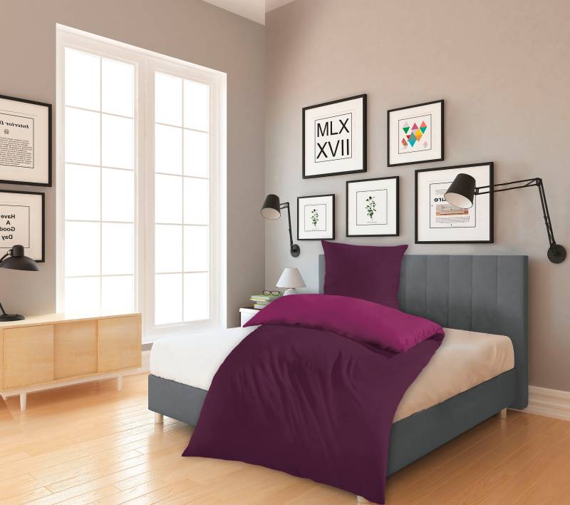 KiNZLER Wendebettwäsche "Wendebettwäsche Mikrofaser Flanell Bettwäsche "Cashmere Touch"" 2 tlg. tlg. von Kinzler