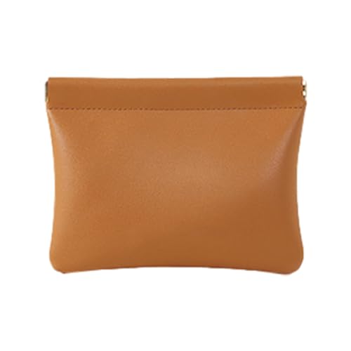 Kioriur Kleine Kosmetiktasche zum Zusammendrücken | Kosmetiktasche aus PU-Leder für Geldbörse – Make-up-Täschchen, automatischer Verschluss, kleine Taschen für, groß, Se référer au descriptif von Kioriur