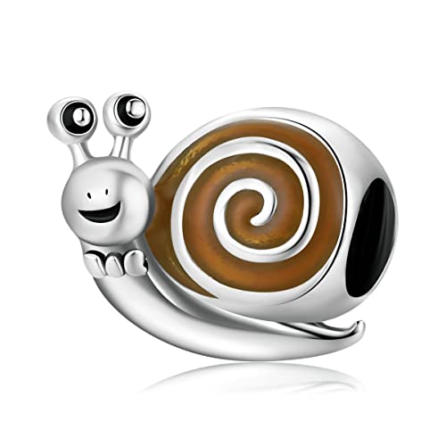 925 Sterling Silber süße lustige Schnecke Charms zum Selbermachen von Armbändern oder Armreifen Sterling Silber Schmuck Frauen Geschenk von Kipebep