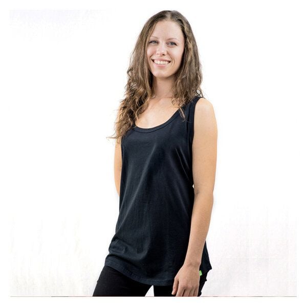 Kipepeo-Clothing Frauen Tank-Top aus Biobaumwolle Schwarz Made in Africa RESTPOSTEN von Kipepeo-Clothing