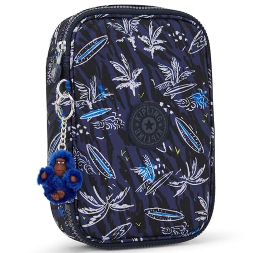 Kipling 100 Stifte, großes Federmäppchen für bis zu 100 Stifte, 21 cm, 1,5 l, Surf Sea PRT, Surf Sea PRT, Einheitsgröße, 100 Stifte von Kipling