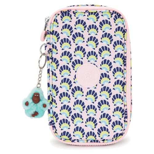 Kipling 50 PENS Medium pencase, Pouches, Cases, Geo Shell (Blue) von Kipling
