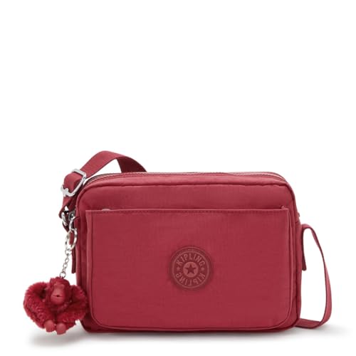Kipling ABANU M, Mittelgroße Umhängetasche, 9 x 80 x 38 cm, Funky Red (ROT) von Kipling