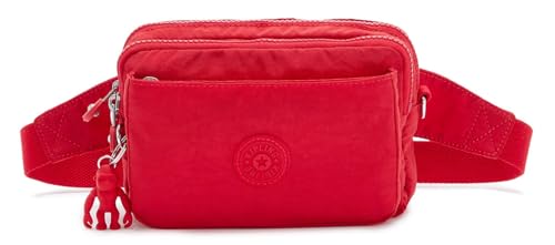 Kipling ABANU Multi Kleine Umhängetasche, die in eine Hüfttasche umgewandelt Werden kann, Red Rouge (Rot) von Kipling