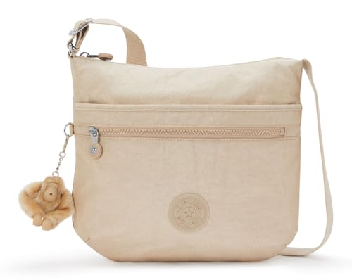 Kipling ARTO Mittelgroße Umhängetasche, Sparkled Beige (Beige) von Kipling